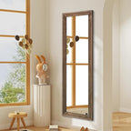 AAZZKANG Hanging Mirror Full Length Vintage Large Mirrors Wooden Framed 58"x20" - Image 7