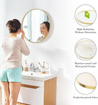 NEWBULIG Round Bathroom Mirror for Over Sink, 24 Inch Wall Mount Vanity Circle - Image 3