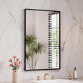 LOAAO Black Bathroom Mirror 32"X36" by LOAAO