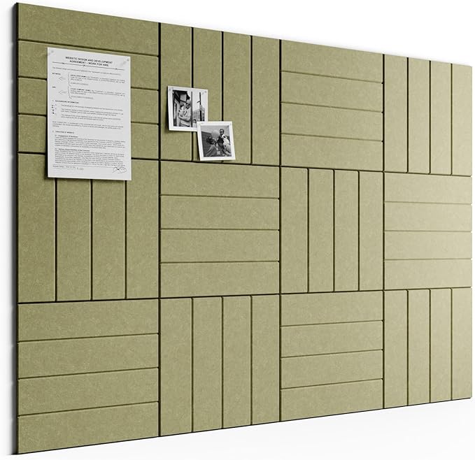 Bumusty Large Cork Board Alternative-48 x 36" Felt Bulletin Board Tiles by BUMUSTY