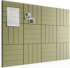 Bumusty Large Cork Board Alternative-48 x 36" Felt Bulletin Board Tiles by BUMUSTY