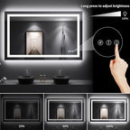 LOAAO 48"X30" LED Bathroom Mirror - Image 4