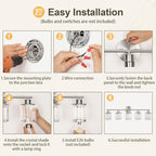 Crystal Bathroom Light Fixtures, Bathroom Lighting Fixtures Over Mirror - Image 9