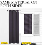 NICETOWN Greyish Purple Blackout Curtains 86 inches Length - Image 5