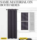NICETOWN Greyish Purple Blackout Curtains 120 inches Length - Image 5