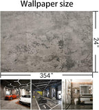 BAYYA 24x354 inch Gray Concrete Wallpaper Roll Peel Stick Grey Textured Thick - Image 9