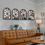 ZEXUIRU 4 Set. Rustic Wall Mirrors - Image 4