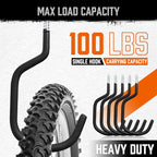 HORUSDY 6 Pack Heavy Duty Bike Hooks - Image 6