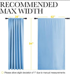 NICETOWN 2 Panels Blackout Curtains, Rod Pocket Thermal Insulated Drapes 84 - Image 6