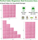 C&AHOME Cube Storage Organizer, 16-Cube Shelves Units, Plastic Storage Cubes - Image 2