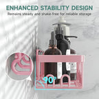 Veken Large Capacity Shower Caddy 6-Pack, No Drilling & Rustproof, Adhesive - Image 2