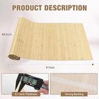 Natural Bamboo Wall Panel for Interior Wall Decor, Pole Wrap Wainscoting - Image 2