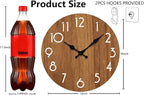 Wall Clock, Modern Wall Clocks Battery Operated, Silent Non Ticking Clock - Image 3