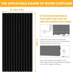 AJAZZ 100% Blackout Accordion Doors Interior Magnetic Door Curtain Folding - Image 4