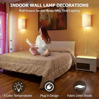 OCATO Plug in Wall Sconces Set of Two: Wall Light Wall Lamp - Image 5