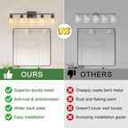 Ascher 5-Light Bathroom Light Fixtures, 33 Inch Vanity Lights - Image 7