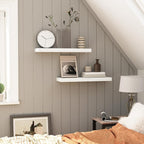 HOOBRO Floating Shelves for Wall, Wall Mounted Shelf Set of 2, 23.6" Hanging - Image 7