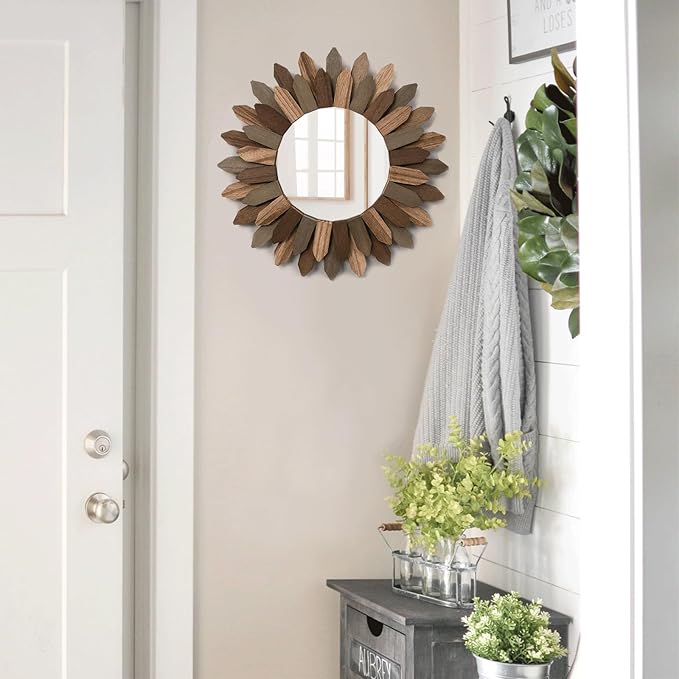 Honiway Boho Wall Decor 12 inch Decorative Mirror - Image 7