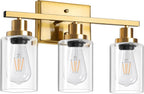 Ascher Bathroom Vanity Light Fixtures, 3 Light Wall Sconces Lighting - Image 8