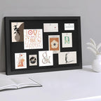 DAHAPYBOO Cork Board with Linen Black, Bulletin Board 17"x12" .Corkboards - Image 5