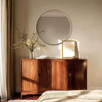 USHOWER Gold Bathroom Mirrors for Over Sink, 24 Inch Circle Mirror - Image 8