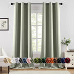 MIULEE Blackout Curtains for Bedroom Living Room 2 Panels, Thermal Insulated by MIULEE