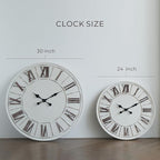 Large Farmhouse Wall Clock - Image 7