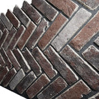 EverStone Herringbone Faux Brick Panel, 46 1/2"W x 25 1/4"H x 1"D, Moon Rock - Image 7