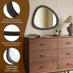 WallBeyond Asymmetrical Mirror, Irregular Wall Mirror, Wall Mirrors Decorative - Image 5