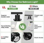 Set of 2 Wall Sconces for Bathroom, Bathroom Wall Lamp, for Bathroom, for Mirror - Image 2