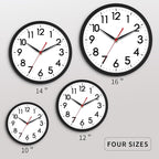 AKCISOT Wall Clock 10 Inch Silent Non-Ticking Modern Clocks Battery Operated - Image 3
