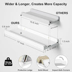 Love-KANKEI Floating Shelves Wall Mounted Set of 2, 17 Inch Rustic Wood Wall - Image 3