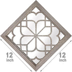 Wocred Set of 4 Mirrors Square Wall Mirror, Gorgeous Rustic Farmhouse Accent - Image 6