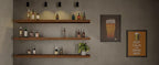 ROGMARS 60Inches Long Walnut Floating Shelves, Rustic Solid Wood Farmhouse Wall - Image 6