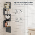 HOOBRO Corner Shelf Wall-Mounted, 4-Tier Bookshelves - Image 6