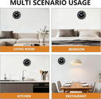 Modern Silent Wall Clock, 10inch Non-Ticking Analog Battery Operated Clock - Image 8