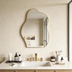 Ruomeng Irregular Wall Mirror Asymmetrical Mirror, Modern Decorative Wall Decor - Image 7