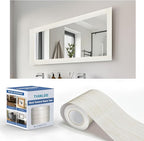 TIANLDD 27 FT Wood Grain Wallpaper Border, Removable Waterproof Mirror Border by TIANLDD