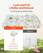 VEVOR 3D Flower Wall Panel, Artificial Floral Wall Background Mesh Backing Mat - Image 2