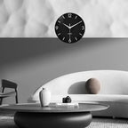 XFM Minimalist Wall Clocks Battery Operated 20 Inch Large Black Wall Clock - Image 2