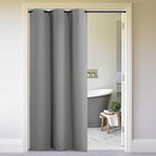 NICETOWN Silver Grey Doorway Curtain Privacy, Door Cover Curtain, Sound by NICETOWN