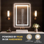 LOAAO 20"x34" LED Bathroom Mirror - Image 6