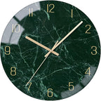 VIKMARI Emerald Green Glass Wall Clock Silent Non-Ticking Battery Operated 10 by VIKMARIWallClock