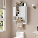 Bathroom Cabinet, Wall Mount, Towel Rack, Over The Toilet Storage Cabinet - Image 3