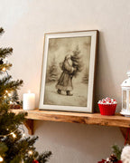 VIYYIEA Framed Wall Art for Living Room, Santa Claus Delivering a Christmas - Image 4