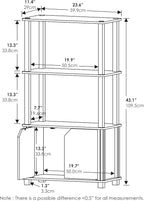 Furinno Brahms 4-Tier Multipurpose Bookcase/Bookshelf/Display Shelf/Display Rack - Image 3