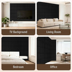 Qidejoy 33 Pcs 3D PVC Slat Wall Panels 12X12in Fluted Textured Paneling Modern - Image 2