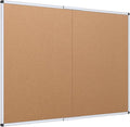 VIZ-PRO Cork Bulletin Board/Foldable Noticeboard, 36 X 24 Inches by VIZ-PRO