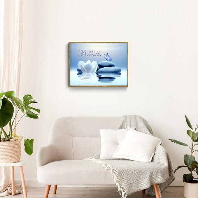 EOBTAIN Floral Zen Framed Wall Art - Image 2