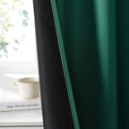 RYB HOME 100% Blackout Basement Curtains 36 inches Long, Heat & UV Blocking - Image 4